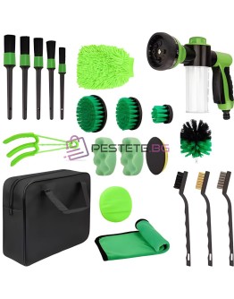 Комплект за почистване на автомобили 21 части аксесоари за детайлинг